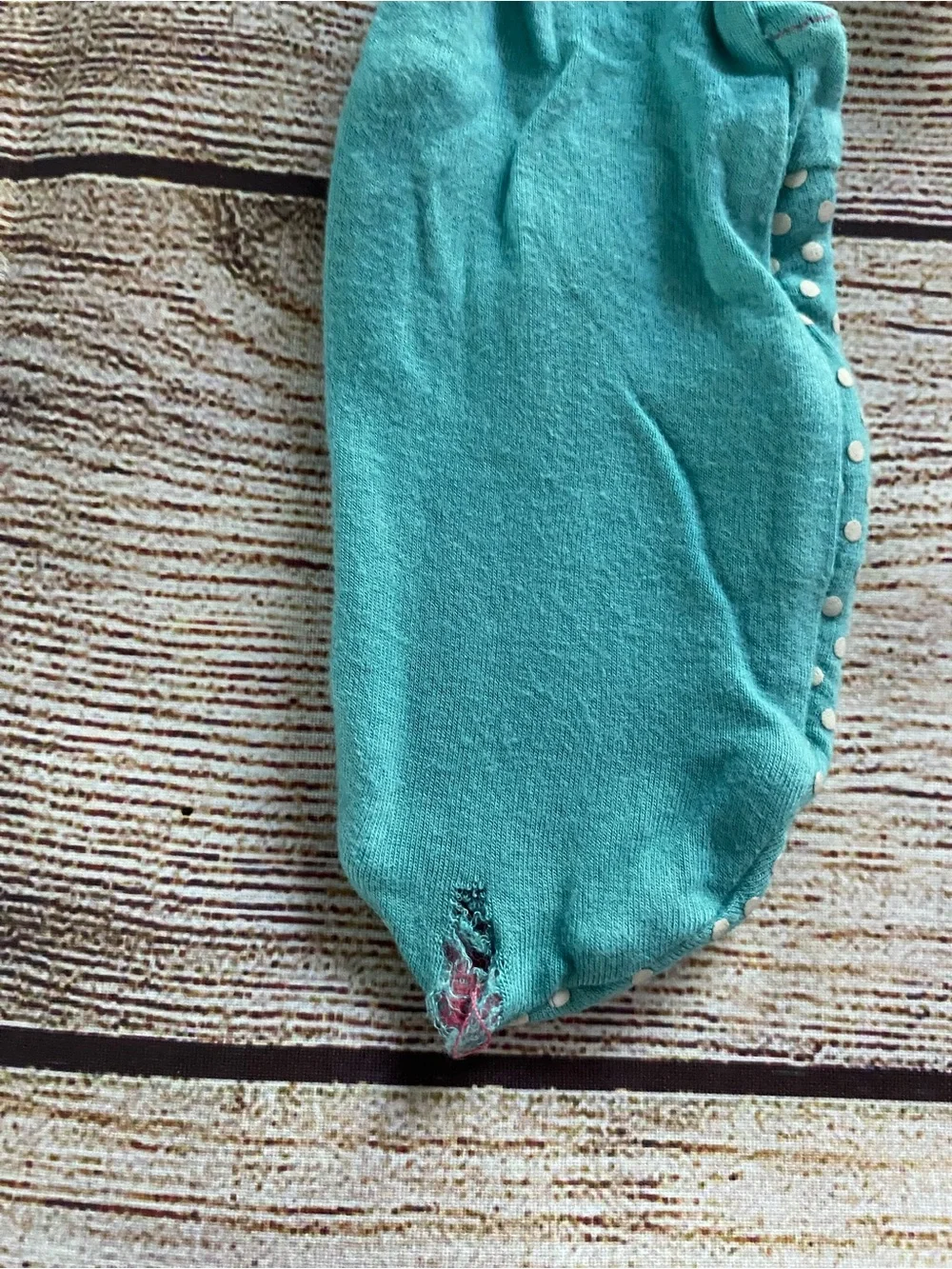 Kickee Pants Turquoise Footed One-Piece with Pink Trim